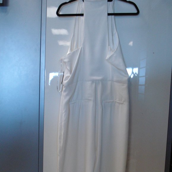 JUNIORS' SHAWL-COLLAR RACERBACK JUMPSUIT NWT - Picture 3 of 4